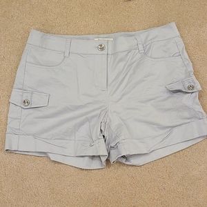 White House Black Market Grey Shorts Size 10
